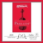 D'Addario Prelude 1/2 Cello Single A String Medium Tension J101112M