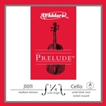 D'Addario Prelude 1/4 Cello Single A String Medium Tension J101114M