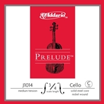 D'Addario Prelude 3/4 Cello Single C String Medium Tension J101434M