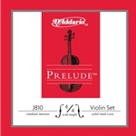 D'Addario Prelude 4/4 Violin String Set, Medium Tension J81044M