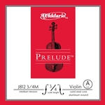 D'Addario Prelude 3/4 Violin Single A String Medium Tension J81234M