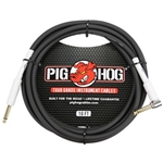 Pig Hog 10' Instrument Cable W/Rt Angle PH10R
