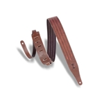 Levy's Classics Series Triple Stitch – Contrast Guitar Strap Brown/Red MV217TS-BRN-RED