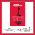 D'Addario Prelude 1/4 Cello Single D String, Medium Tension J101214M