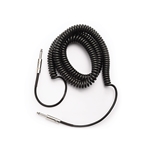 D'Addario Coiled Instrument Cable, Black 30 FT PW-CDG-30BK