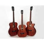 Cort Acoustic Guitar, Concert Size Body, Mahogany Open Pore Finish AF510MOP