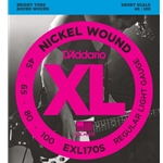 D'Addario XL, EXL170 Nickel Wound Bass Guitar String Set Light 45-100 Short Scale EXL170S