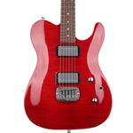 G&L Tribute ASAT Deluxe Carved Top Electric Guitar - Trans Red TI-ASTD-C38R42R0