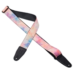 Levy's Print Series Guitar Strap, Pastel Rainbow Triangles MDL8-012