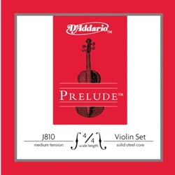 D'Addario Prelude 4/4 Violin String Set, Medium Tension J81044M
