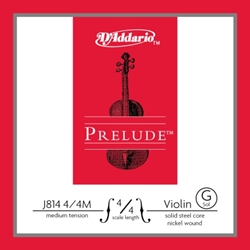 D'Addario Prelude 4/4 Violin Single G String Medium Tension J81444M
