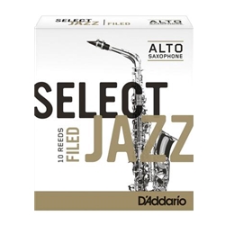 D'Addario Select Jazz Filed Alto Saxophone Reeds, Strength 2 Medium, 10-pack RSF10ASX2M
