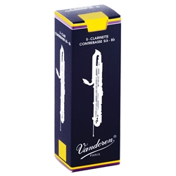 Vandoren Contra Alto/Bass Clarinet Reed Traditional #4 5-pack CR154