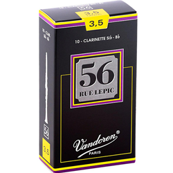 Vandoren Clarinet Reeds Bb 56 Rue Lepic #3.5 10-pack CR5035