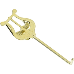 Bent Gold Trumpet Lyre 501G