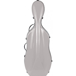 Howard Core 4/4 Fiberglass Cello Case Silver CC4300-1-S