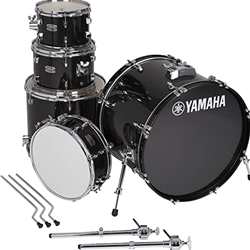 Yamaha Rydeen 5-Piece Drum Set W/HW-680W Hardware Pack, Cymbals not included, Black Glitter Finish RDP0F56WBLG