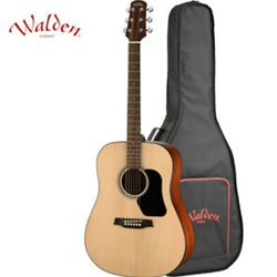 Walden D450 Acoustic Guitar Dreadnought Body Solid Spruce Top with Bag